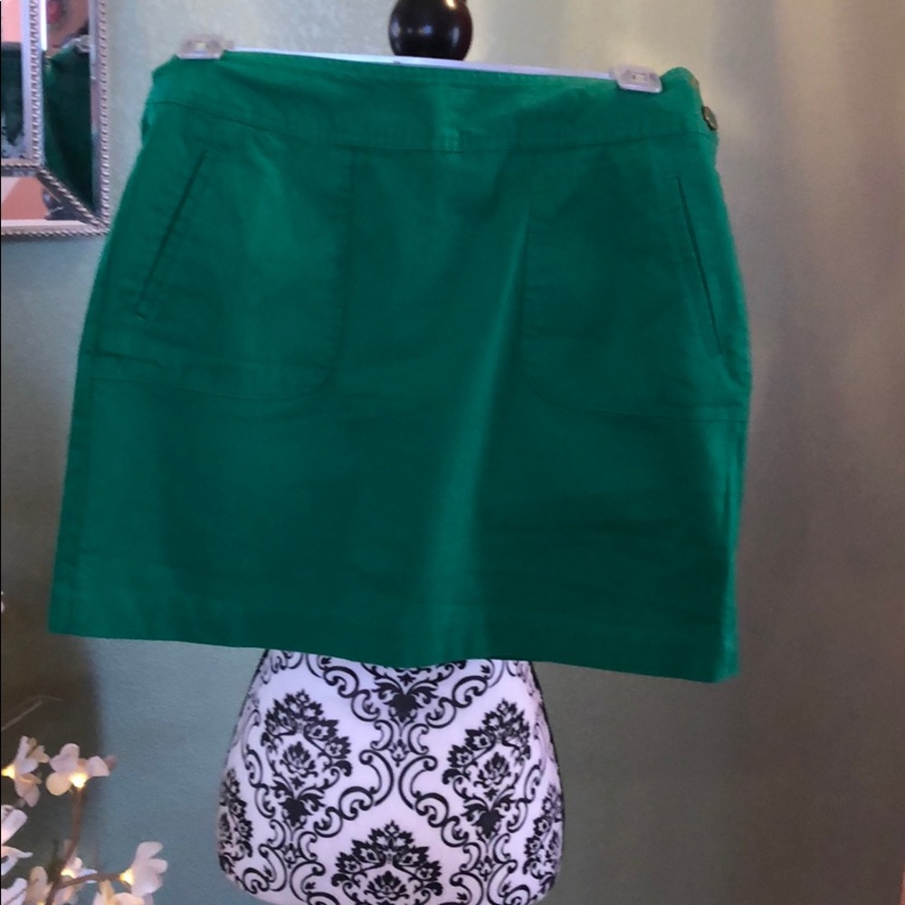 Mini green skirt